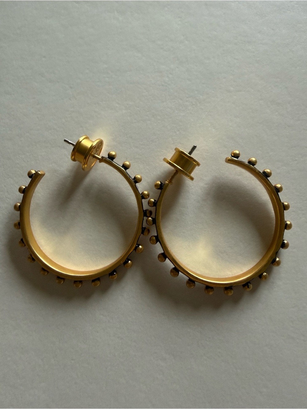 Julie Vos studded hoop earrings